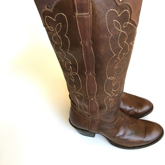Corral Distressed Embroidered Boots Size 9 - Picture 4 of 8